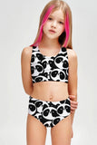 OMG! panda Claire Cute Two-Piece Swimsuit Sporty Swimwear Set - Girls - Pineapple Clothing