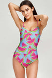 One in a Melon Nikki Crisscross Strappy One-Piece Swimsuit - Women - Pineapple Clothing