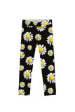 Oopsy Daisy Lucy Cute Black Floral Printed Leggings - Girls - Pineapple Clothing