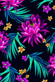 FireFly Stella Black Purple Floral Seamless Sports Bra Crop Top - Kids - Pineapple Clothing