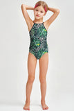 Palm Beach Becky Green Full Coverage One-Piece Swimsuit - Girls - Pineapple Clothing