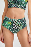 Palm Beach Cara Green High-Waist Hipster Bikini Bottom - Women - Pineapple Clothing