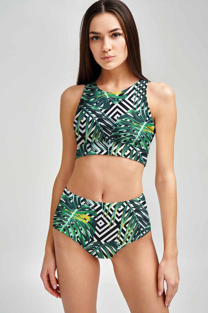 Palm Beach Cara Green High-Waist Hipster Bikini Bottom - Women