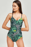 Palm Beach Nikki Crisscross Strappy Back One-Piece Swimsuit - Women - Pineapple Clothing