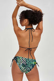 Palm Beach Sara Green Tropical Strappy Triangle Bikini Top - Women - Pineapple Clothing
