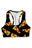 Pepperoni Stella Black Seamless Racerback Sport Yoga Bra - Women - Pineapple Clothing