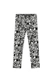 3 for $49! Perfectionista Lucy White & Black Geometric Print Leggings - Kids - Pineapple Clothing
