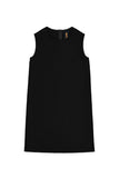 Black Stretchy Sleeveless Casual Party Shift Dress - Girls - Pineapple Clothing
