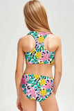 Pineapple Feast Claire Sporty Two Piece Swim Bikini Set - Girls - Pineapple Clothing