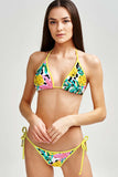 Pineapple Feast Linda Tropical String Side Tie Bikini Bottom - Women - Pineapple Clothing
