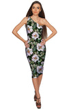 Queen of Flowers Layla Green Evening Midi Dress - Women - Pineapple Clothing