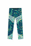 Revival Lucy Amazing Green Geometric Print Leggings - Kids - Pineapple Clothing