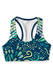Revival Stella Green Seamless Racerback Sport Yoga Bra - Women - Pineapple Clothing