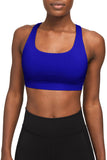 Royal Blue UV 50+ Stella Seamless Racerback Sport Yoga Bra - Women - Pineapple Clothing