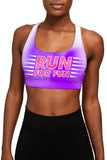 Run for Fun Stella Purple Seamless Racerback Running Sport Bra - Women - Pineapple Clothing