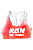 Run the World Stella Red Seamless Racerback Running Sport Bra - Women - Pineapple Clothing