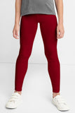 Scarlet UV 50+ Lucy Ruby Red Maroon Leggings - Kids - Pineapple Clothing