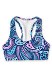 PRIVATE SALE! Sensation Stella Blue Seamless Racerback Sport Yoga Bra - Women - Pineapple Clothing