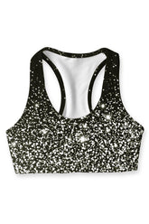 Silver Chichi Stella Black Seamless Racerback Sport Yoga Bra - Women - Pineapple Clothing