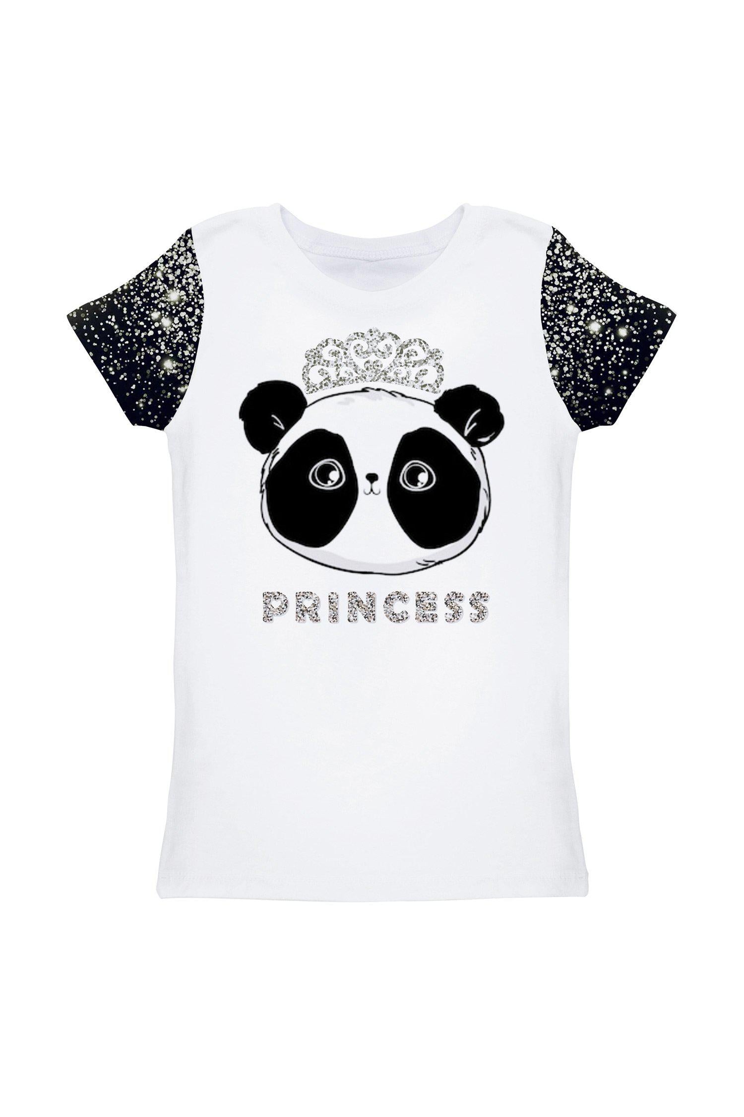Silver Chichi Zoe Cute Panda Print Summer T-Shirt - Kids - Pineapple Clothing
