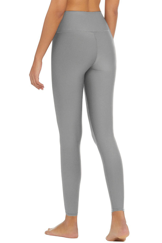 Silver Recycled Lucy Light Grey Leggings Yoga Pants - Women