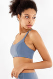 SEMI-ANNUAL SALE! Sky Blue Kelly Strappy Padded Sports Bra - Women - Pineapple Clothing