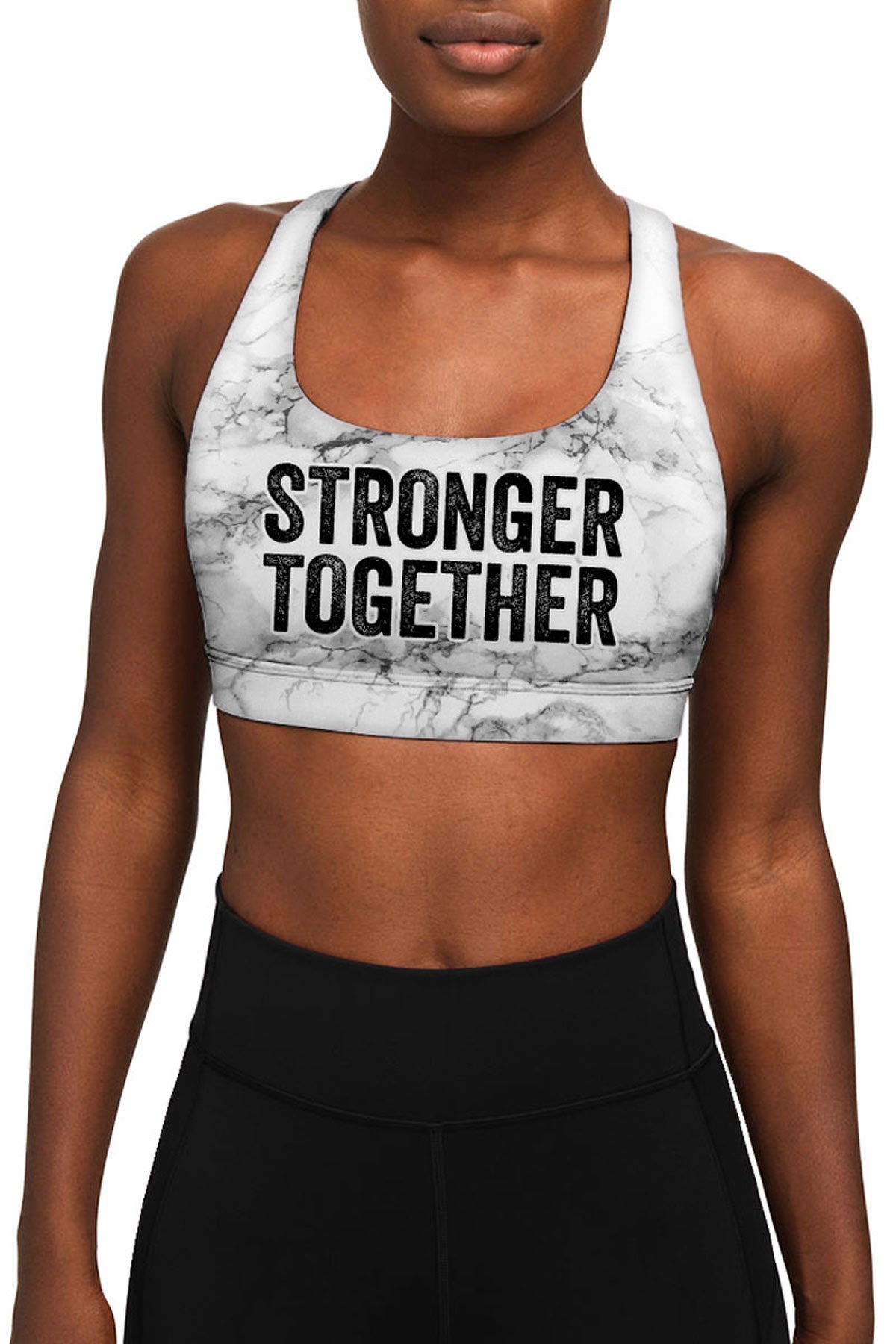 Stronger Together Stella Seamless Racerback Sport Yoga Bra - Women - Pineapple Clothing