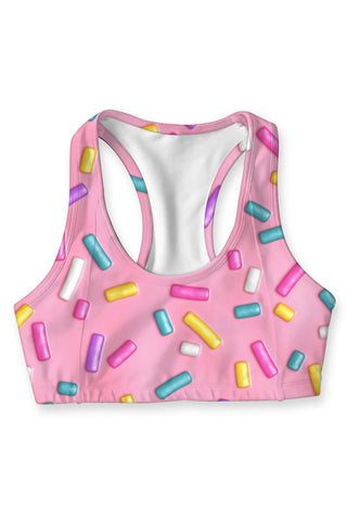 Sugar Baby Claire Pink Candy Print Cute Two-Piece Swimwear Set - Girls -  Pineapple Clothing