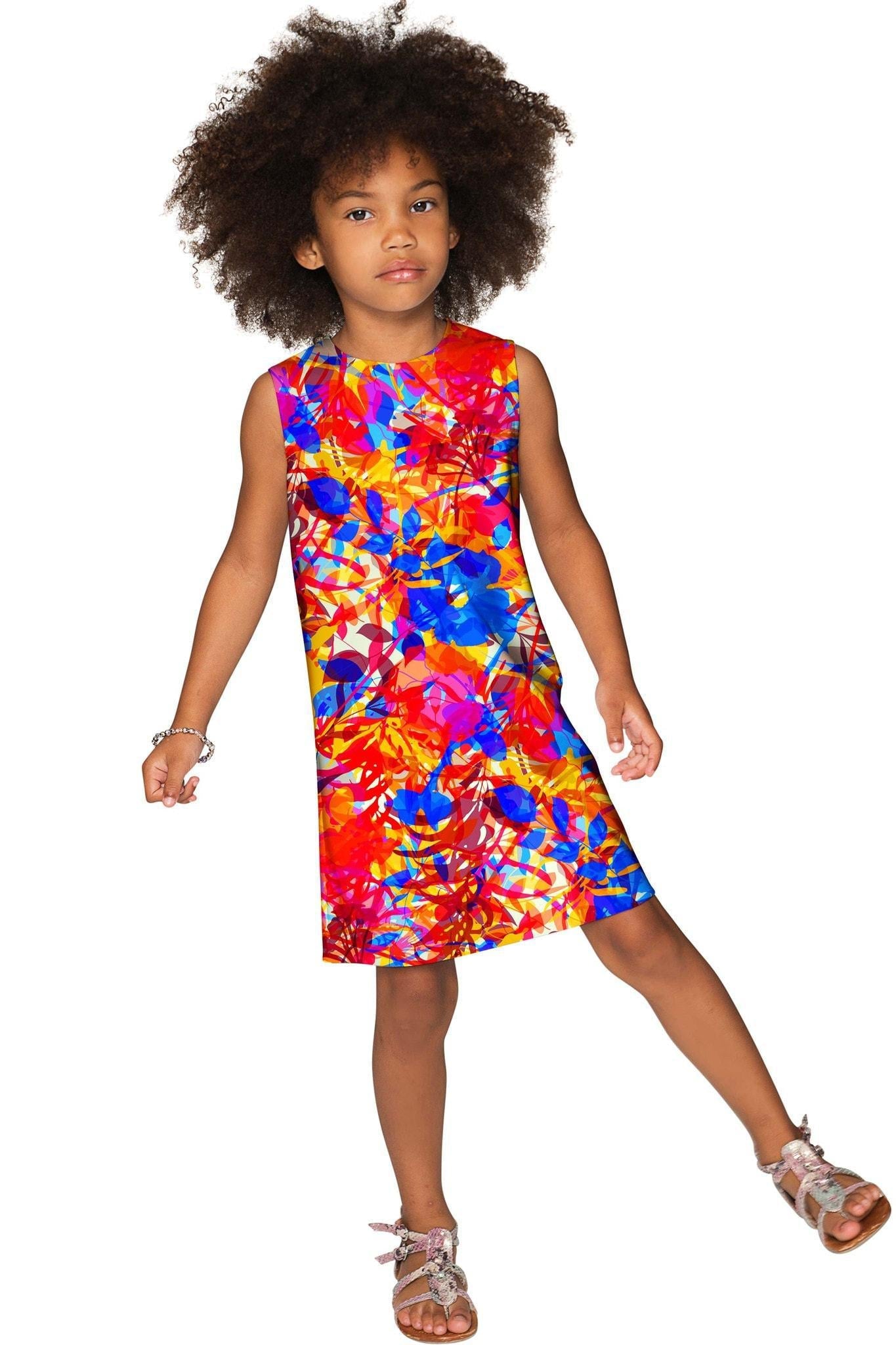 Summer Dizziness Adele Fashion Printed Shift Dress - Girls - Pineapple Clothing