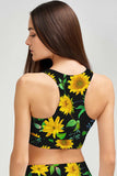 Sunnyflower Starla High Neck Padded Sporty Crop Top Sports Bra - Women - Pineapple Clothing