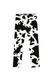 Te Amo MOO-cho Lucy White & Black Cow Print Cute Leggings - Girls - Pineapple Clothing