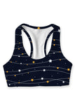 SEMI-ANNUAL SALE! To the Moon & Back Stella Seamless Racerback Sport Yoga Bra - Women - Pineapple Clothing