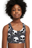 Too Cute to Spook Stella Seamless Racerback Sports Bra Crop Top - Kids - Pineapple Clothing