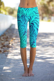 Tropical Dream Ellie Performance Capri Leggings - Women - Pineapple Clothing