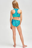 Tropical Dream Claire Blue Sporty Two Piece Swim Bikini Set - Girls - Pineapple Clothing