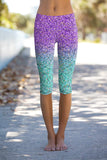 Ultraviolet Ellie Purple Performance Yoga Capri Leggings - Women - Pineapple Clothing