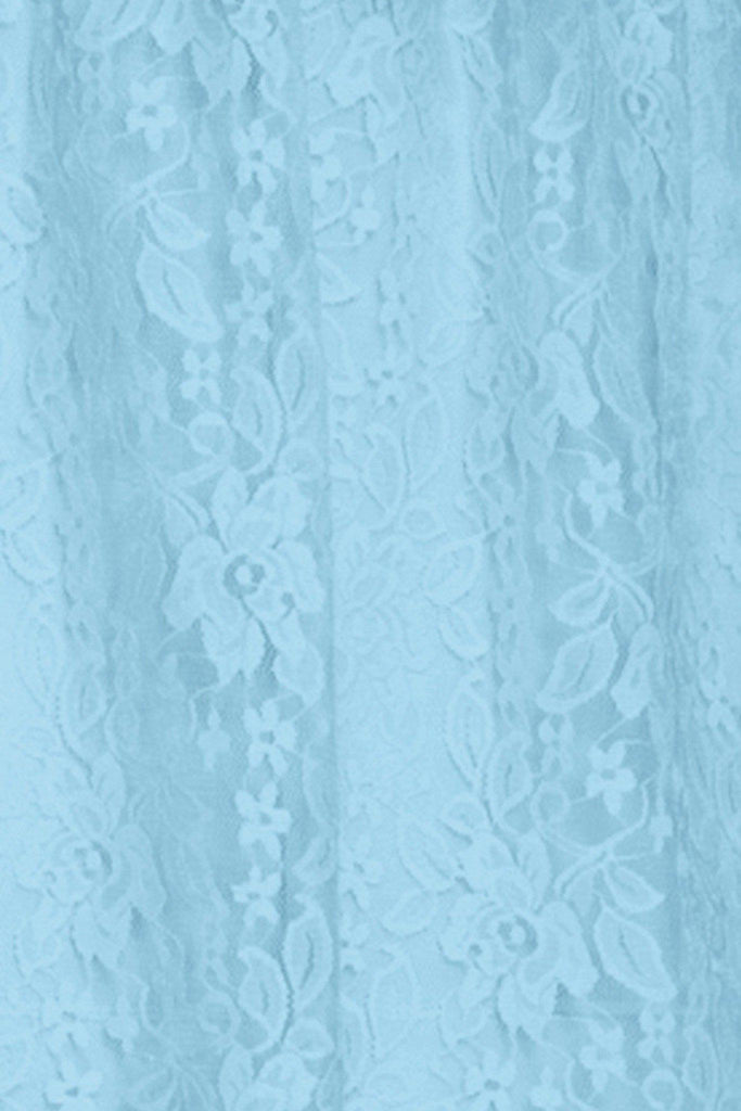 Stretchy Blue Lace Material