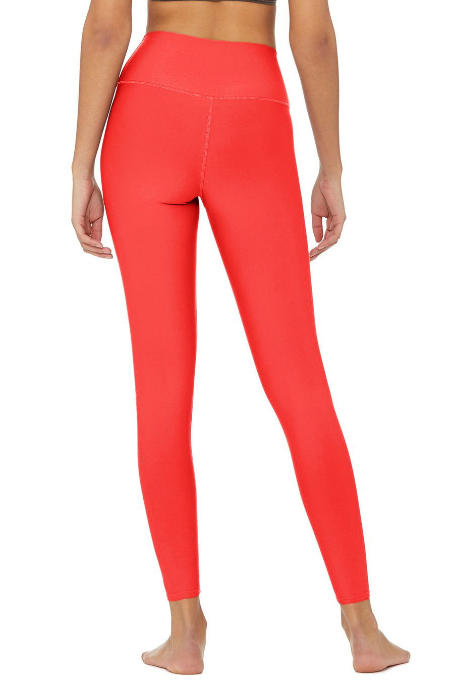 Neon Coral UV 50+ Lucy Bright Performance Leggings Yoga Pants - Women - Pineapple Clothing
