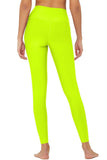 PRIVATE SALE! Neon Yellow UV 50+ Lucy Bright Performance Leggings Yoga Pants - Women - Pineapple Clothing