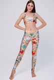 Pretty in Ink Lucy Beige Tattoo Print Leggings Yoga Pants - Women - Pineapple Clothing