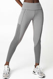 SALE! Silver Grey Cassi Mesh & Pockets Workout Leggings Yoga Pants - Women - Pineapple Clothing