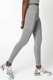 SALE! Silver Grey Cassi Three Pockets Workout Leggings Yoga Pants - Women - Pineapple Clothing