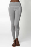 SEMI-ANNUAL SALE! Silver Grey Cassi Deep Pockets Workout Leggings Yoga Pants - Women - Pineapple Clothing