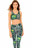 SEMI-ANNUAL SALE! Palm Beach Stella Colorful Seamless Racerback Sport Yoga Bra - Women - Pineapple Clothing