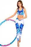 SEMI-ANNUAL SALE! Dance with the Wolves Lucy Printed Performance Yoga Leggings - Women - Pineapple Clothing