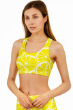 SEMI-ANNUAL SALE! A Piece of Sun Stella Seamless Racerback Sport Yoga Bra - Women - Pineapple Clothing