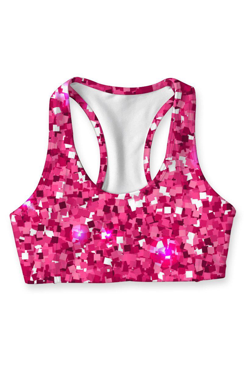 Glam Doll Stella Pink Seamless Racerback Sport Yoga Bra - Women - Pineapple Clothing