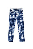 3 for $49! Waterfall Lucy Blue Cute Tie Dye Printed Stretch Leggings - Kids - Pineapple Clothing