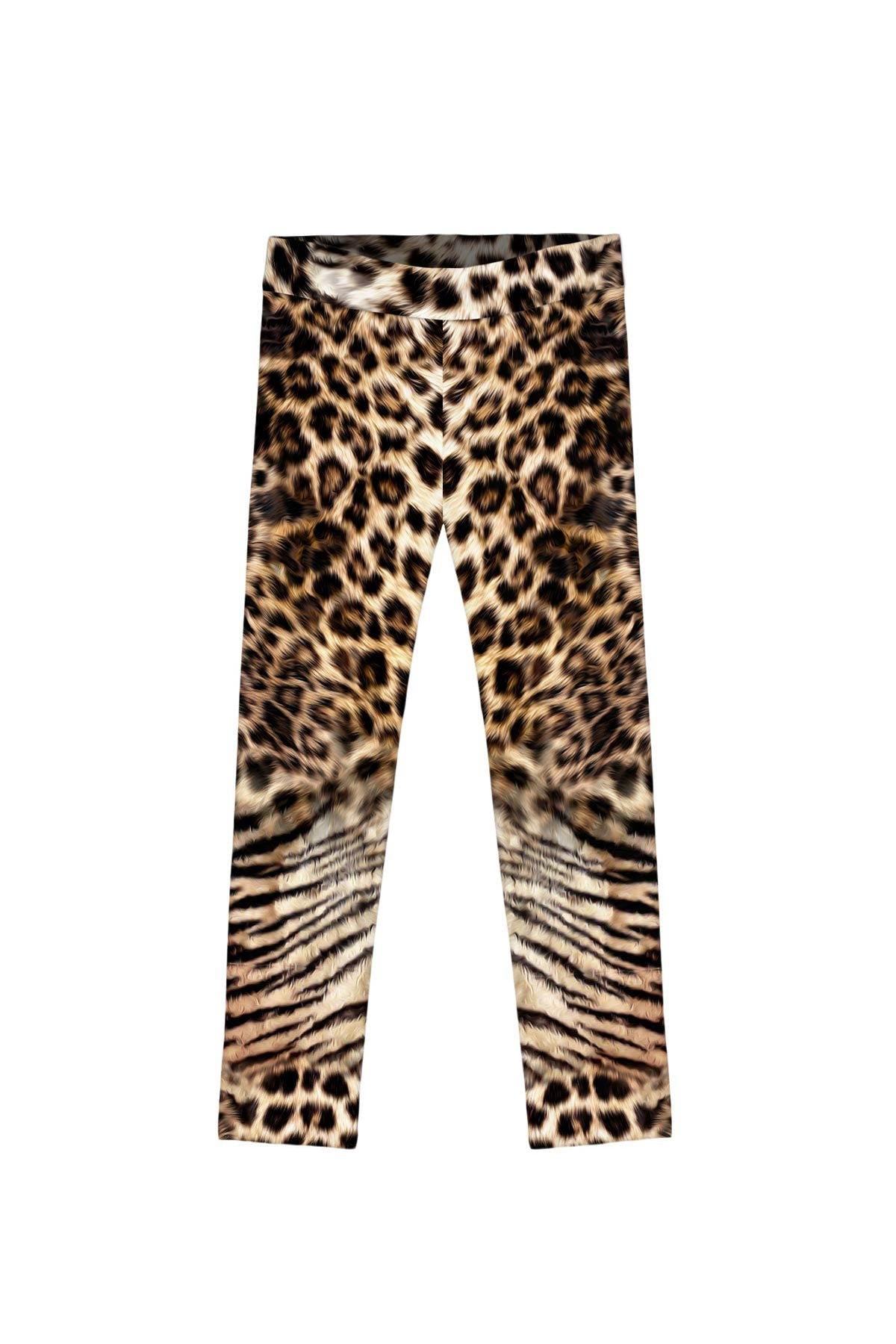 3 for $49! Wild Instinct Lucy Brown Animal Leopard Print Leggings - Kids - Pineapple Clothing