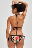 Wild & Free Linda Brown Leopard Print Side Tie Bikini Bottom - Women - Pineapple Clothing
